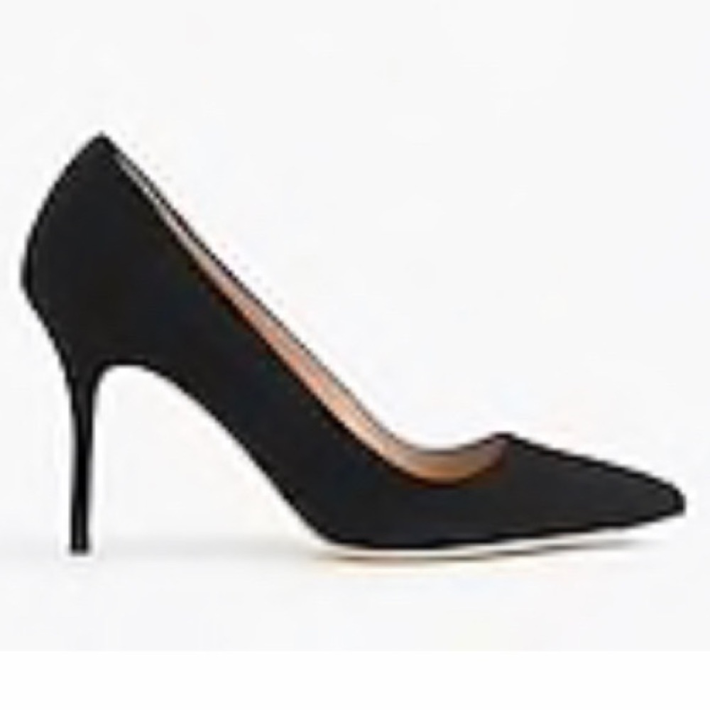 Jcrew Elsie pump 9.5 black suede